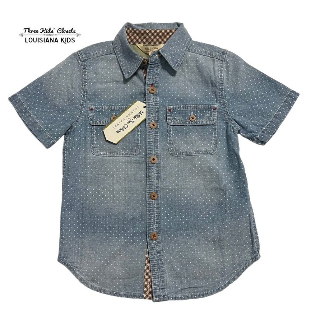 NEW Matilda Jane + Joanna Gaines Boys 4Y Home For Dinner Shirt